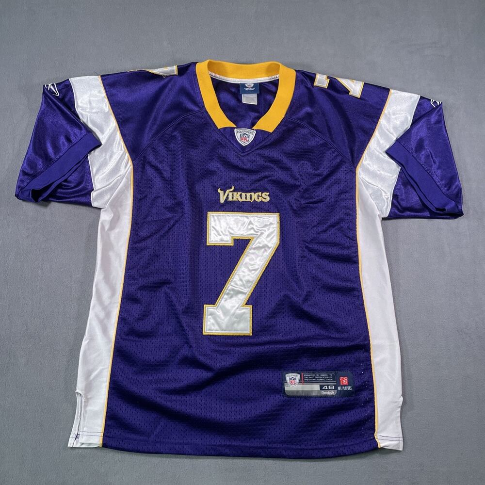 Minnesota Vikings Reebok Authentic Jersey #7 Christian Ponder Size 48 - Large